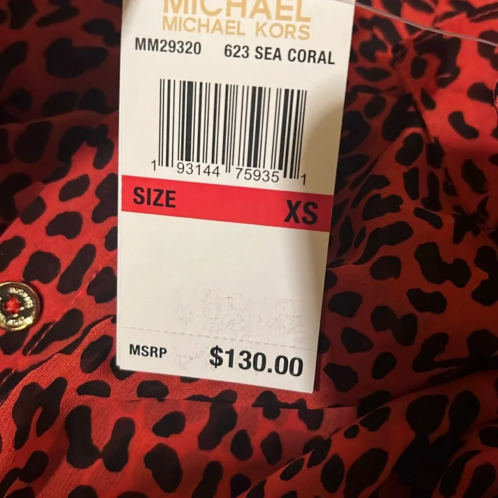 Michael Kors Animal Print Cover Up